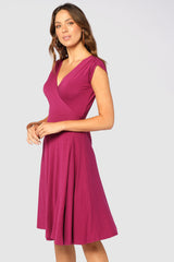 Wrap Dress - Berry