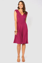 Wrap Dress - Berry