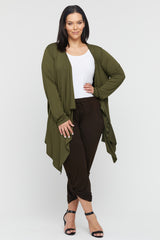 Waterfall Cardigan - Dark Olive