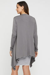 Waterfall Cardigan - Gull Grey