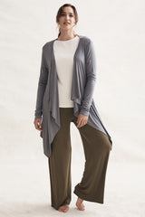 Waterfall Cardigan - Gull Grey