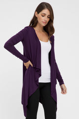 Waterfall Cardigan - Plum