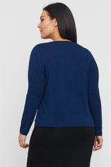 Amy Boatneck Top - Navy