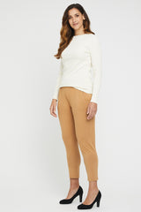 Peggy Bamboo Trouser - Biscuit