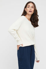 Ribbed Crew Neck - Cream