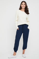 Ribbed Crew Neck - Cream