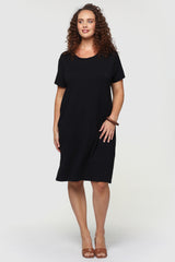 Bamboo T-Shirt Dress - Black