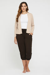 Everyday Cardi - Biscuit Stripe