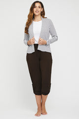 Everyday Cardi - Grey Stripe