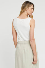 Bamboo Shell Top - Ivory