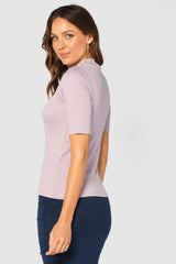 Taylor Ribbed Top - Mauve