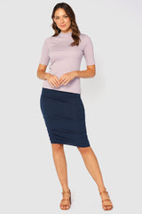 Taylor Ribbed Top - Mauve