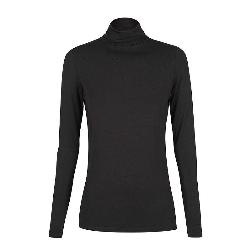 Long sleeve black roll neck top Clearance