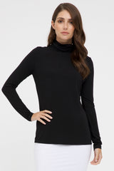 Bamboo Turtle Neck - Black