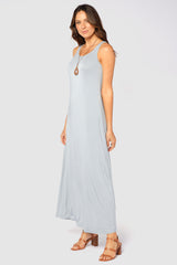 Bamboo Maxi Dress - Blue Haze