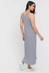 Bamboo Maxi Dress - Thin Stripe