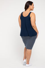 Relaxed Bamboo Singlet - Navy