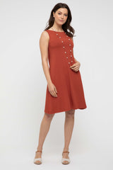 Adele Dress - Rust