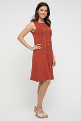 Adele Dress - Rust
