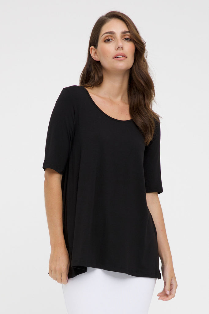 Carter Tunic Top - Black