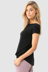 Pia Bamboo Tee - Black