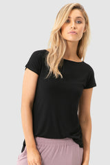 Pia Bamboo Tee - Black