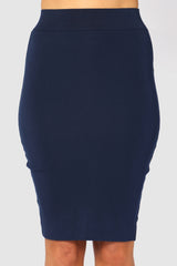 Double Layer Tube Skirt - Navy