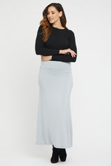 Lana Long Skirt - Blue Haze