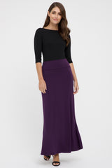 Lana Long Skirt - Plum