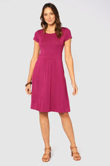 Beth Bamboo Dress - Berry