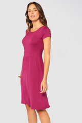 Beth Bamboo Dress - Berry