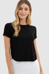 Shorter Bamboo Tee - Black