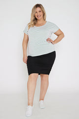 Eadie Top - Seafoam Stripe