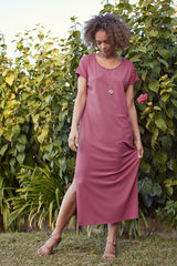 Elsie Dress - Dry Rose