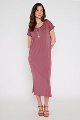 Elsie Dress - Dry Rose