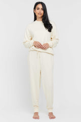 Bamboo Slouch Trackpant - Winter White