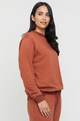 Bamboo Essential Fleece Top - Spice