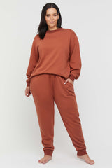 Bamboo Essential Fleece Top - Spice