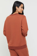 Bamboo Essential Fleece Top - Spice