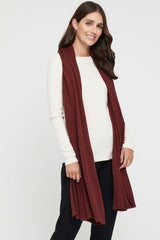 Bamboo Cashmere Wool Travel Wrap - Burnt Brick