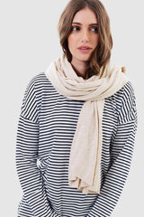 Lightweight Bamboo Cashmere Wool Wrap - Oatmeal