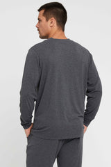 Men's Long Sleeve Crew Neck - Charcoal