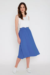 Bamboo Midi Skirt - Periwinkle