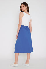 Bamboo Midi Skirt - Periwinkle