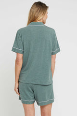 Ladies Pyjama Set - Moss Green