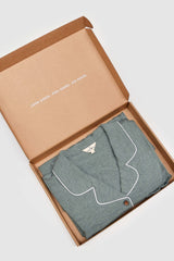 Ladies Pyjama Set - Moss Green