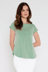 Pia Bamboo Tee - Seafoam