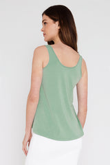 Relaxed Bamboo Singlet - Seafoam