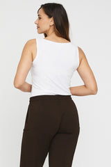 Bamboo Shell Top - White
