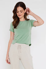 Shorter Bamboo Tee - Seafoam